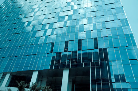 Modern Futuristic Glass Buildings Of Peking China