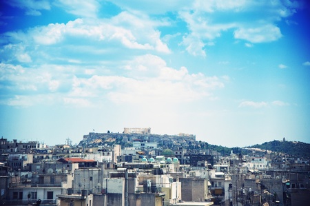 Panoramic view of Athens の写真素材