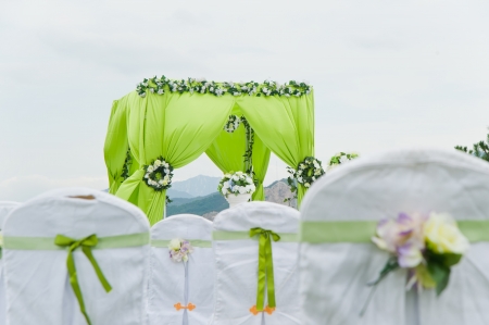 Wedding decoration overview の写真素材