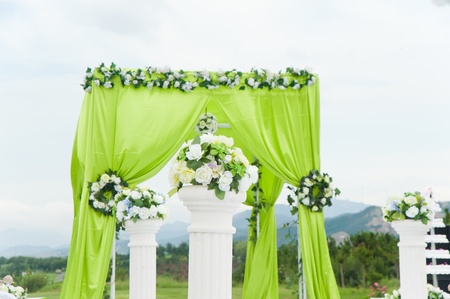 Wedding decoration overview の写真素材