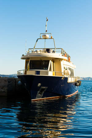 Sailboats in the harbor. Boat on the sea.の写真素材