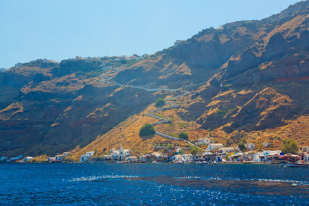 The picturesque island of Simi in the Aegean Sea, Greeceの写真素材