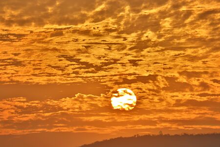 Beautiful Big Sunsetの写真素材