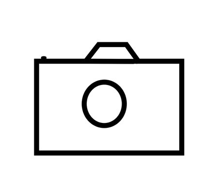 camera illustration with white background.の写真素材