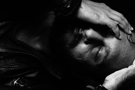 Dark Hair, Portraits Man Black White, Male Portraits, Men'S Fashion Styles, Fashion Photography, Men Fashion Style, Hot Beards Men, Male Modelsの写真素材