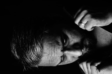 Black And White Men Portrait , Modeling Photo , Action . Fashion , Men Model Image , Santosh Kharat