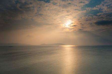 Taihu Lake in Suzhou City, Jiangsu Province, Xishan sceneryの写真素材