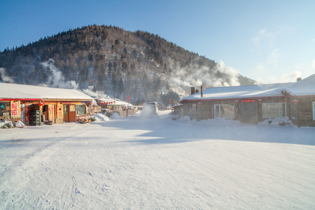 Heilongjiang Snow Village sceneryのeditorial素材