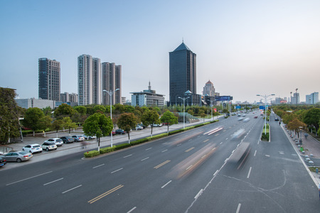 City scenery at Wuxi, Chinaのeditorial素材