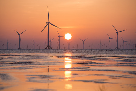 Yellow Sea, China Beach's natural beautyの写真素材