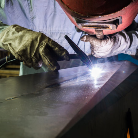 Work a welding workers in factories