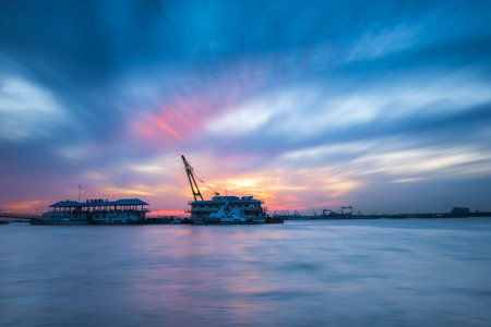 Ship in the sea