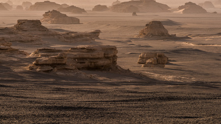 Dunhuang great sand dunesの写真素材