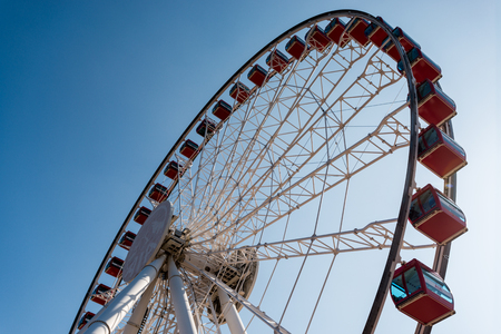 Low angle view of a ferris wheelのeditorial素材