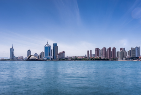 Qingdao city landscape, shandong province, Chinaの写真素材