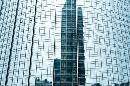Facade of modern city building,qingdao,chinaのeditorial素材