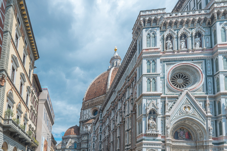 Exterior view of the Florence Cathedral, Italyのeditorial素材