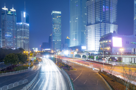 Cityscape at nightのeditorial素材