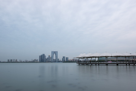 Suzhou jinji lake city, jiangsu province, Chinaのeditorial素材