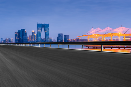 Suzhou jinji lake city, jiangsu province, Chinaのeditorial素材