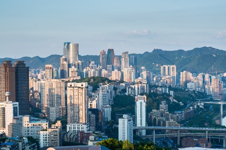 cityscape and skyline of chongqingのeditorial素材
