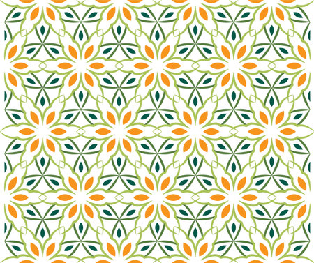 Abstract background ornament illustration. Vector textile print for bed linen, jacket, package design, fabric and fashion concepts. Seamless pattern with flowersのイラスト素材