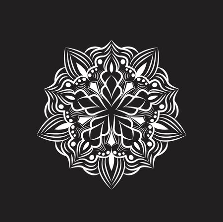 Ethnic ornamental mandala design abstract backgroundのイラスト素材