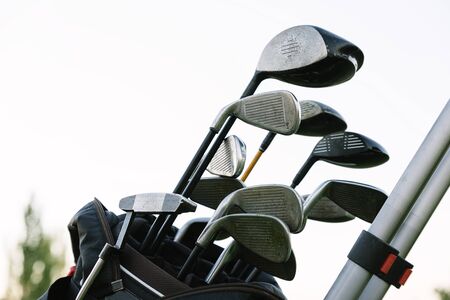 Golf sticks on Golf Club. Golf Concept.の写真素材