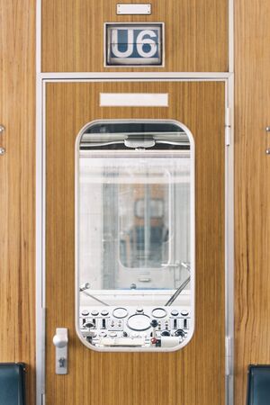 Train control panel. Shoot outside the machinist roomの写真素材