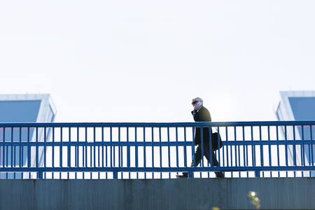 Senior Businessman in the Street. Business Conceptの写真素材