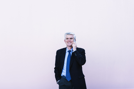 Senior Businessman in the Street. Business Conceptの写真素材