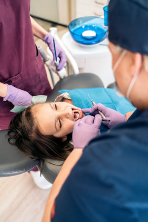 Beautiful Young Girl in Dentist