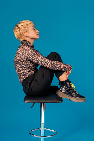 Expressive Young Girl in Studio Shot