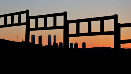 panoramic vision four towers Madrid