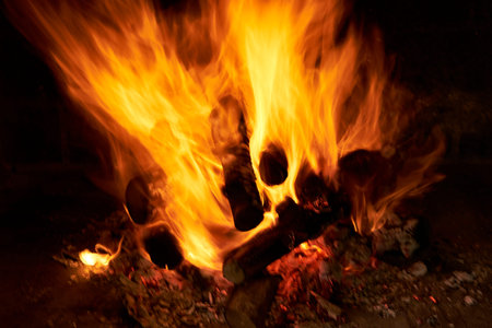 a good fire to make the food
