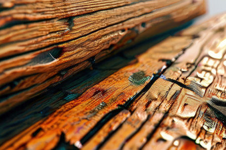 Old book, close-up shot, shallow depth of field.の素材