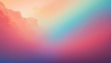 Sunset sky background with a pastel colored gradient, 3d illustrationの素材