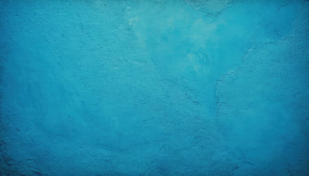 Blue grungy wall texture. Abstract background for design with copy spaceの素材