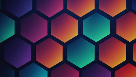 Hexagon abstract background. Honeycomb pattern. Vector illustration.の素材