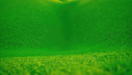 Abstract green grass background. Nature concept. 3D Rendering.の素材