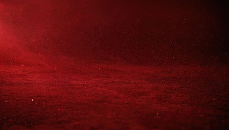 Dark red glitter texture background. Abstract dark red background with light.の素材