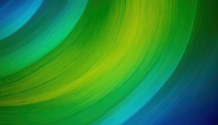 abstract background with green, blue and yellow stripes in motion blurの素材