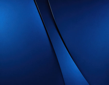 Blue metal background with some smooth lines in it (3d render)の素材