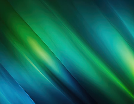 abstract background with smooth lines in green and turquoise colorsの素材