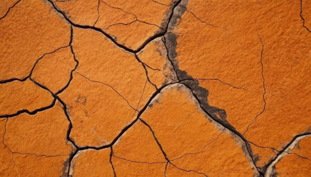 Dry cracked earth background. Global warming, climate change concept.の素材