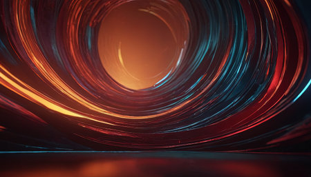 Futuristic technology wave background. 3d rendering toned imageの素材