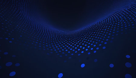 Abstract polygonal space low poly dark background with connecting dots and lines. Connection structure. 3d renderingの素材