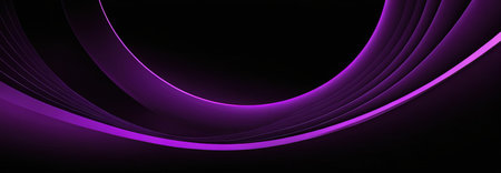 Purple abstract background with lines and space for text, 3d renderの素材