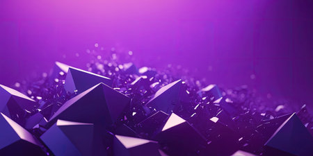 Abstract 3d rendering of chaotic low poly shape. Futuristic background with low poly shape.の素材
