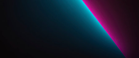 Abstract blue and purple gradient lines on a black background. Vector illustrationの素材